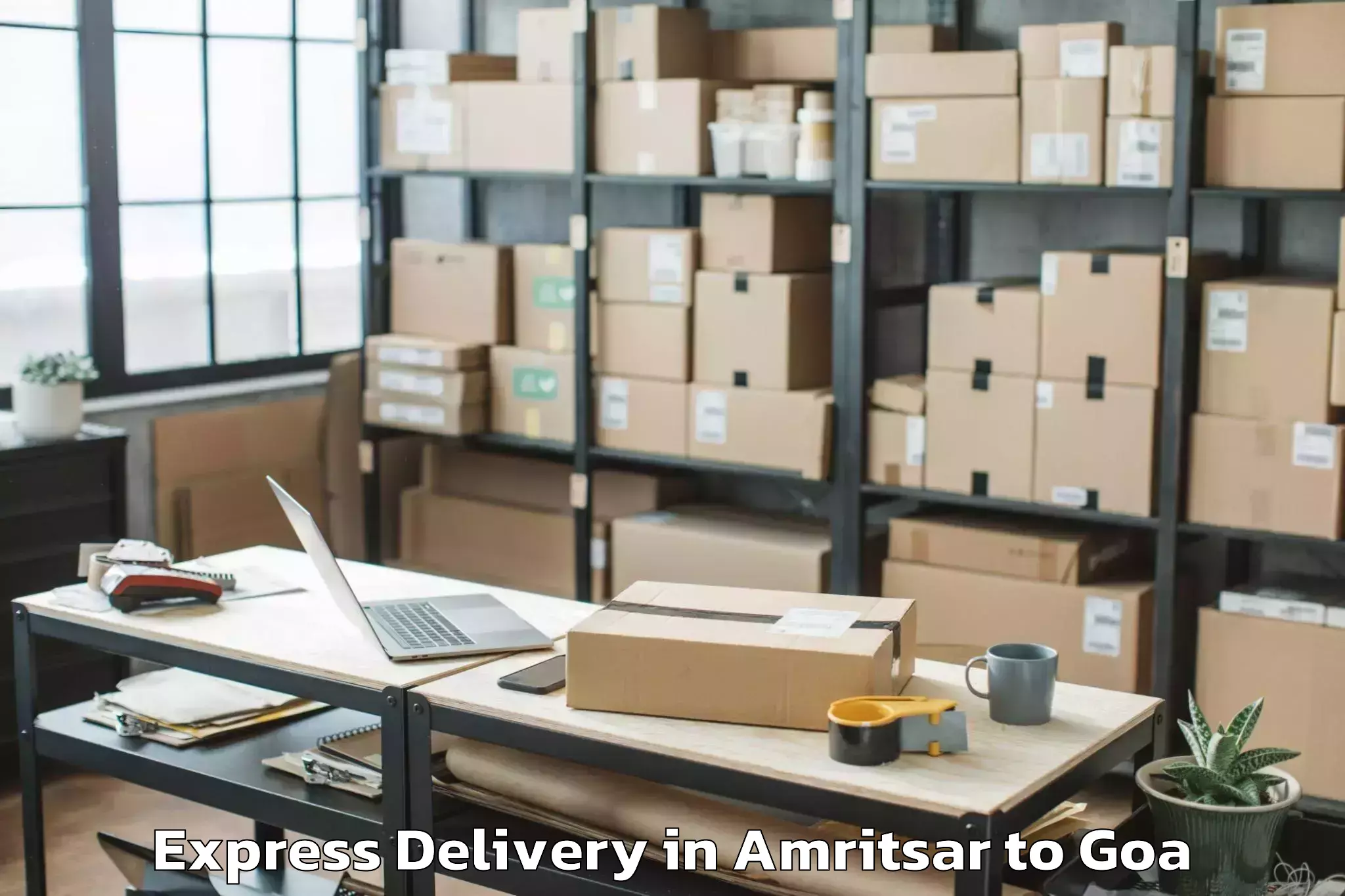 Top Amritsar to Colovale Express Delivery Available